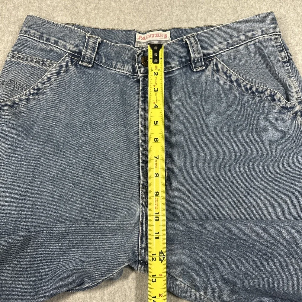 Vintage Old Navy Painters Jeans Men's 33x32 Blue Grunge Baggy Skater Workwear